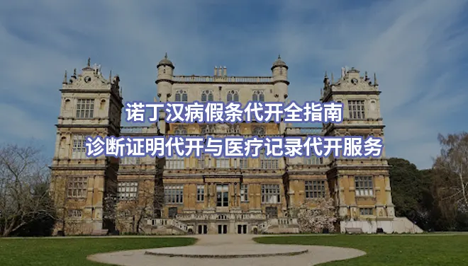 诺丁汉病假条代开全指南,诊断证明代开与医疗记录代开服务